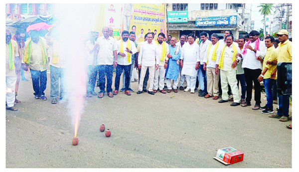 చంద్రబాబుకు బెయిల్‌పట్ల టిడిపి నాయకుల హర్షాతిరేకాలు